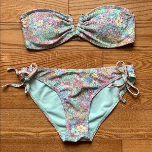 FOREVER 21 Pastel Floral Bikini